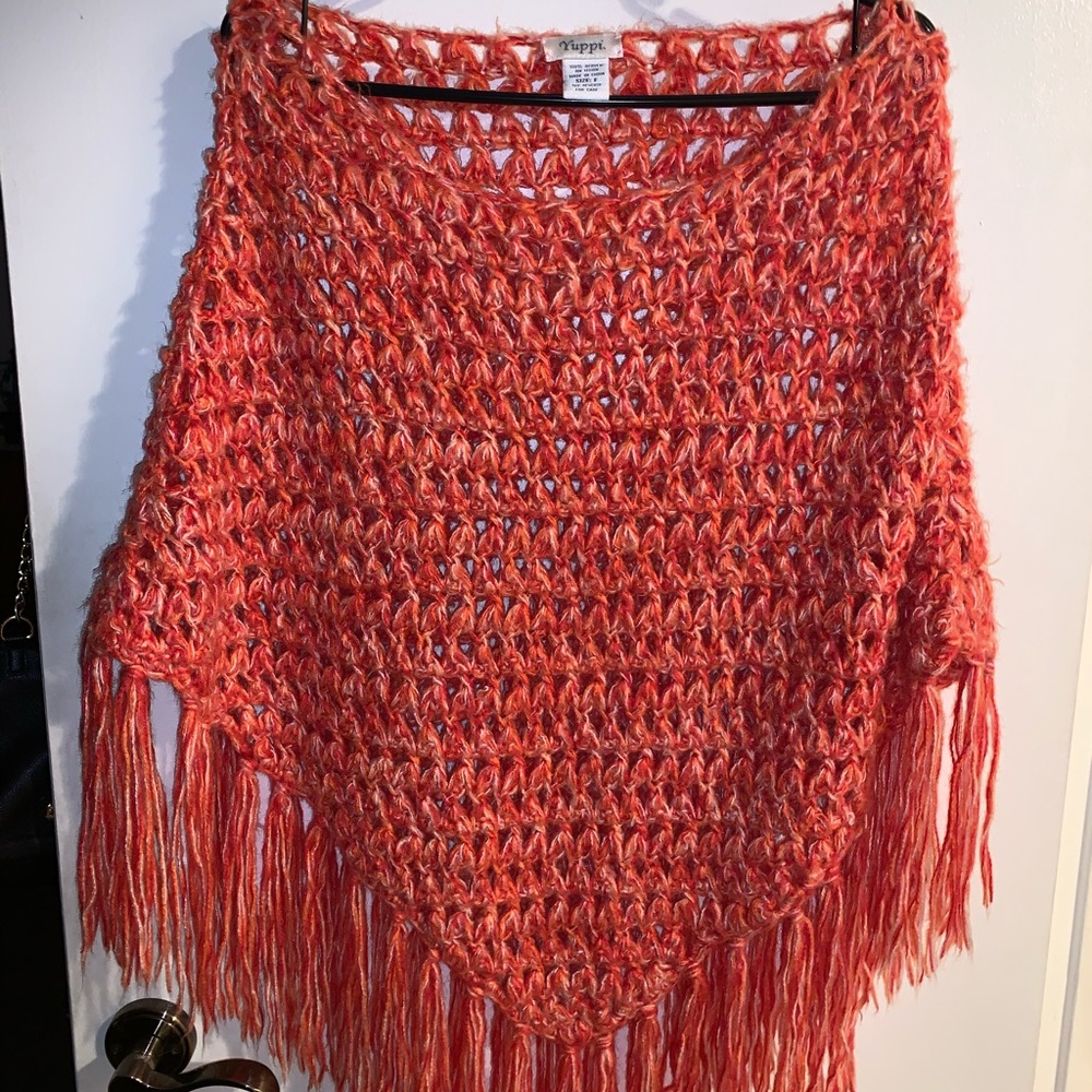 Orange Poncho